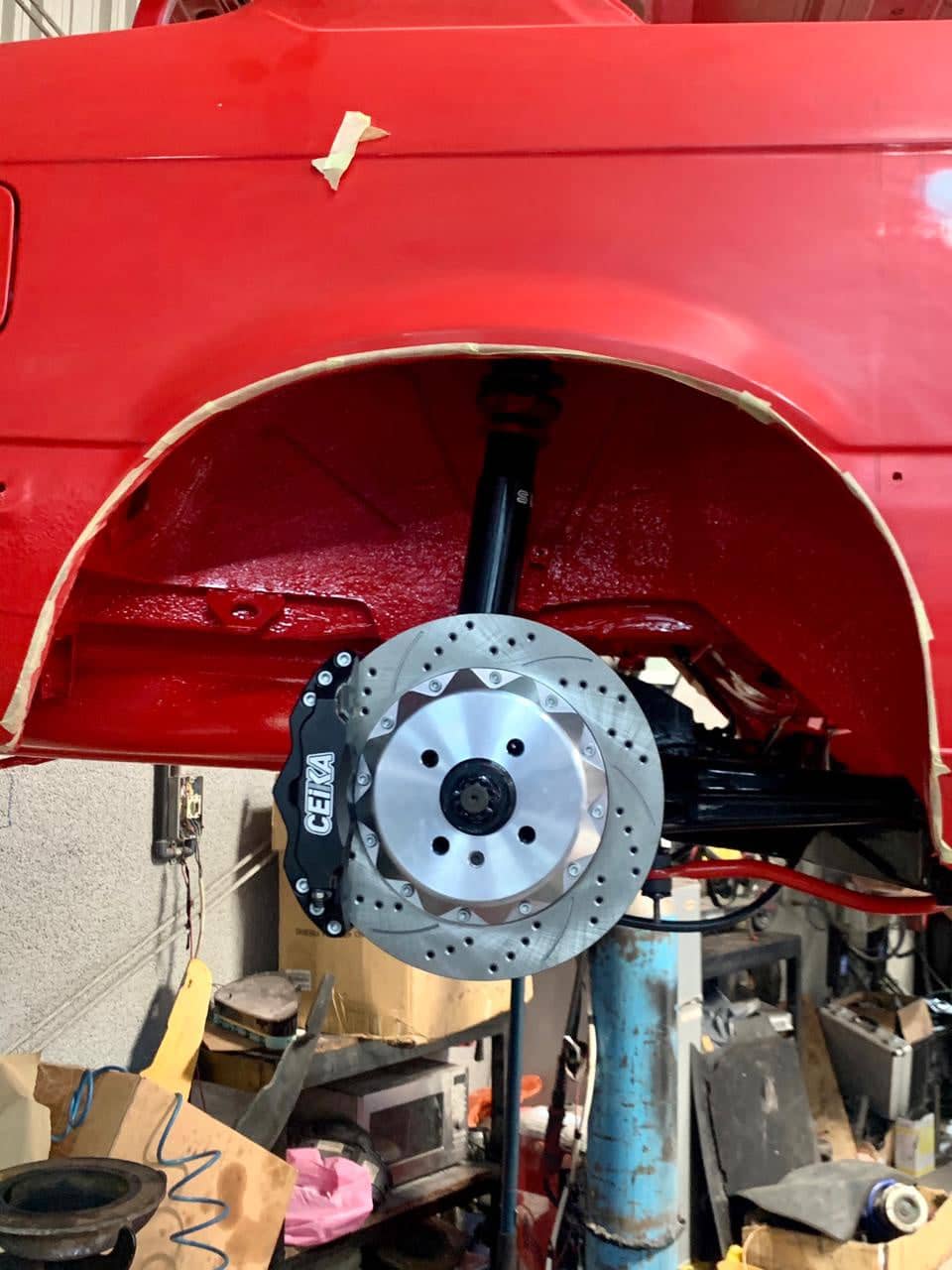 CEIKA Custom Big Brake Kit for BMW 3 Series E21 4 cyl rear drum to disc conversion (75~83)