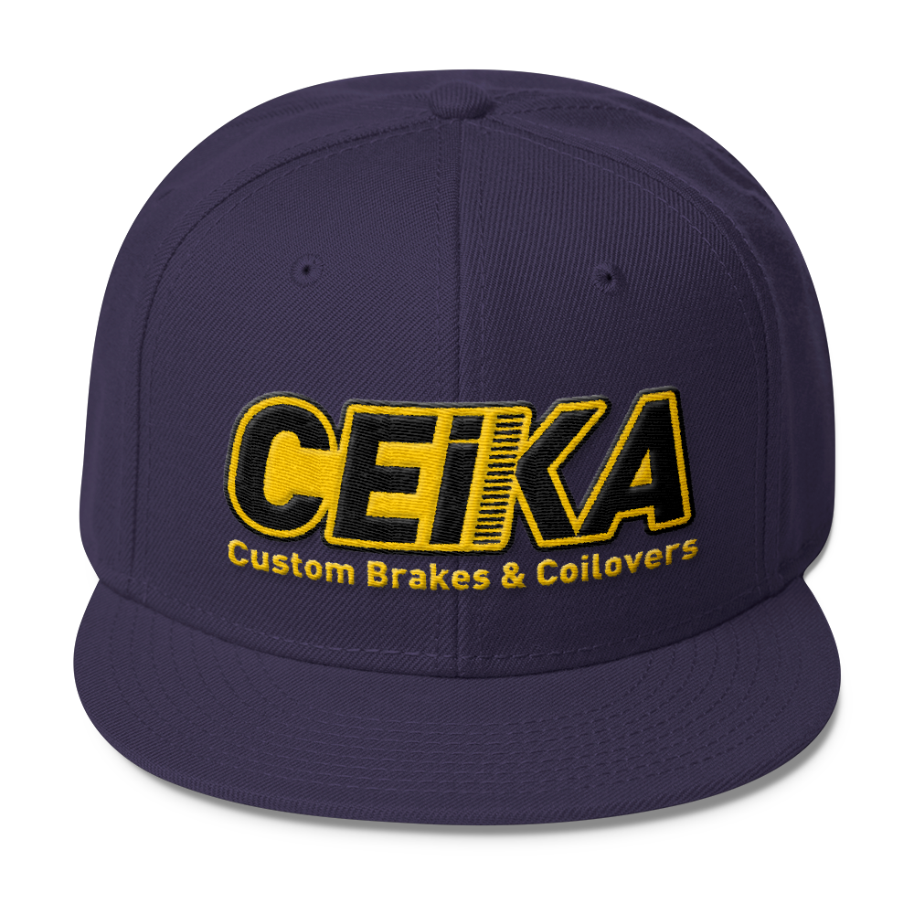 CEIKA by Otto Wool Blend Snapback Gold Logo