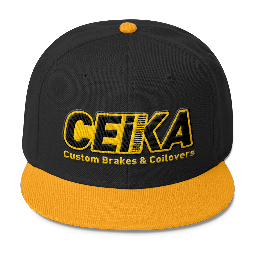 CEIKA by Otto Wool Blend Snapback Gold Logo